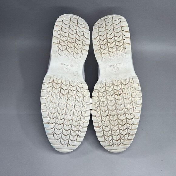 Converse Women's Size 9.5 Chuck Taylor All Star White Leather Lugged Sneakers - Picture 9 of 11